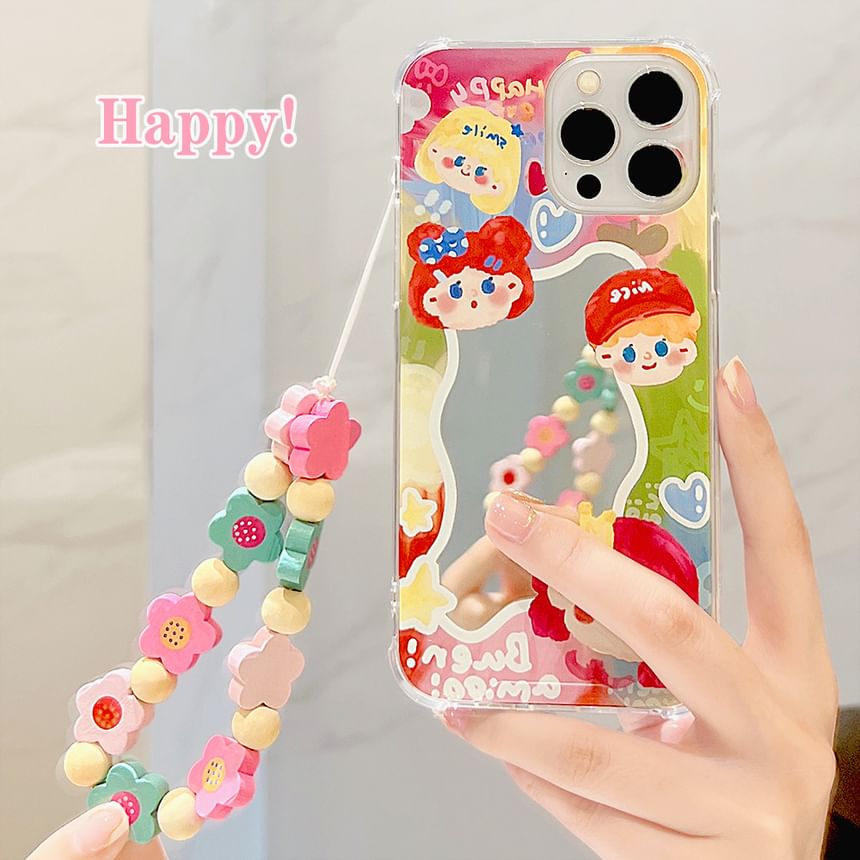 Case Mirrored Phone Cartoon