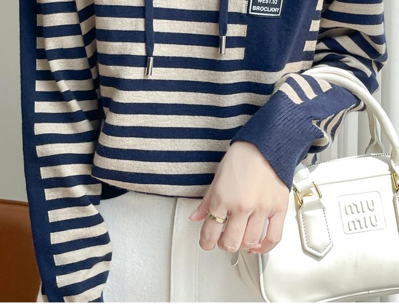 Striped Hood Sweater