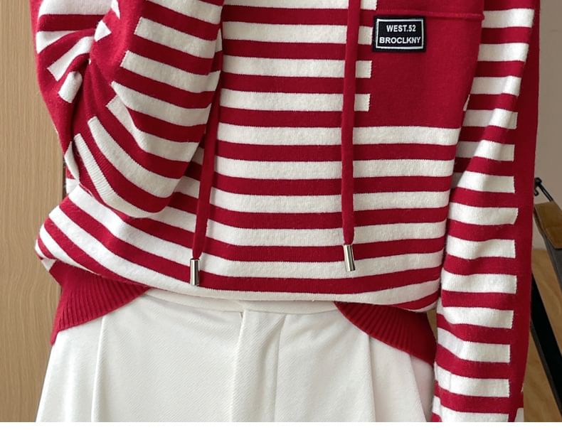 Striped Hood Sweater