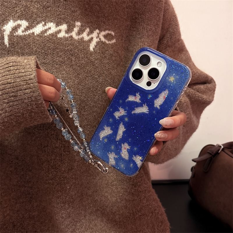 Phone Set Rabbit Strap Case /