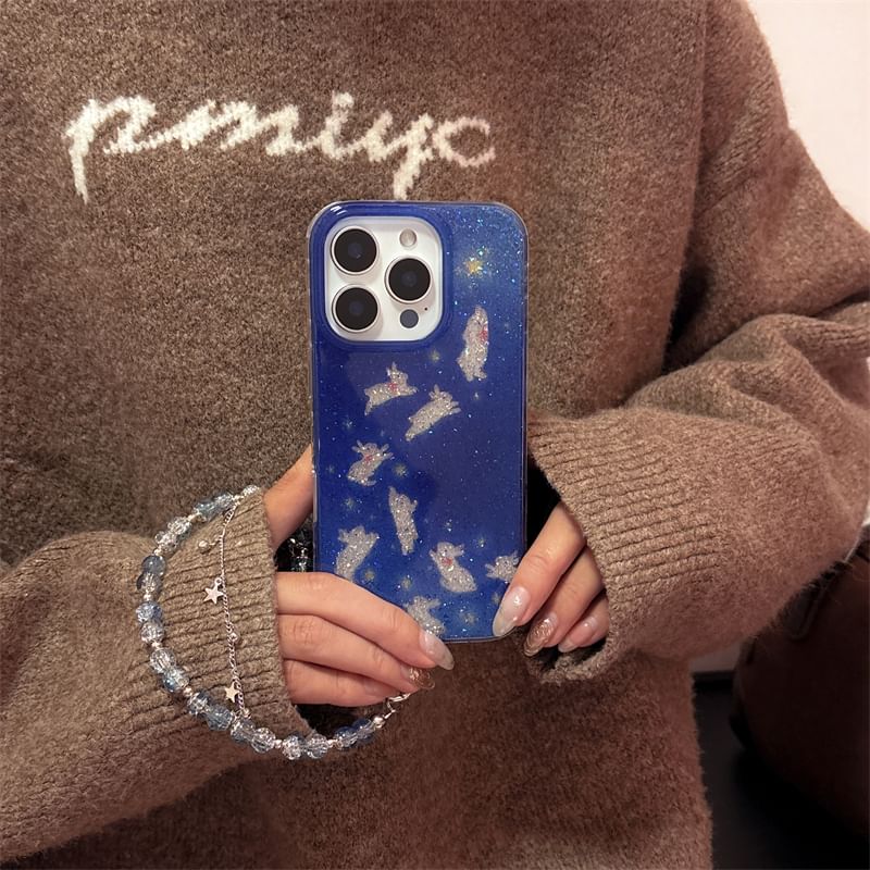 Phone Set Rabbit Strap Case /