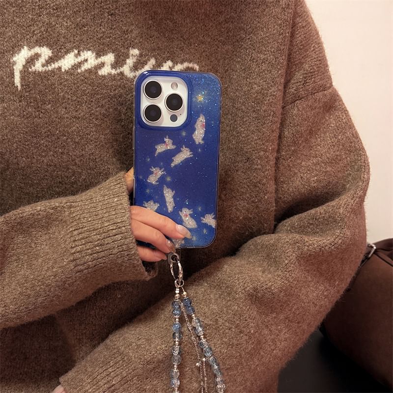Phone Set Rabbit Strap Case /
