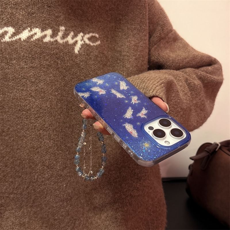 Phone Set Rabbit Strap Case /
