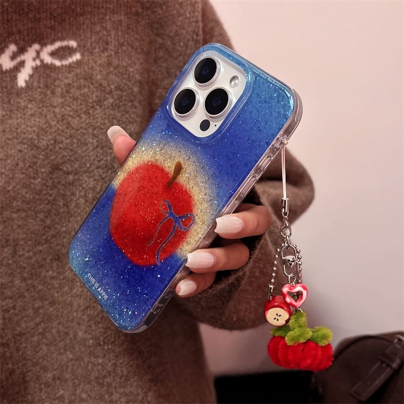 / Apple Set Case Phone Charm