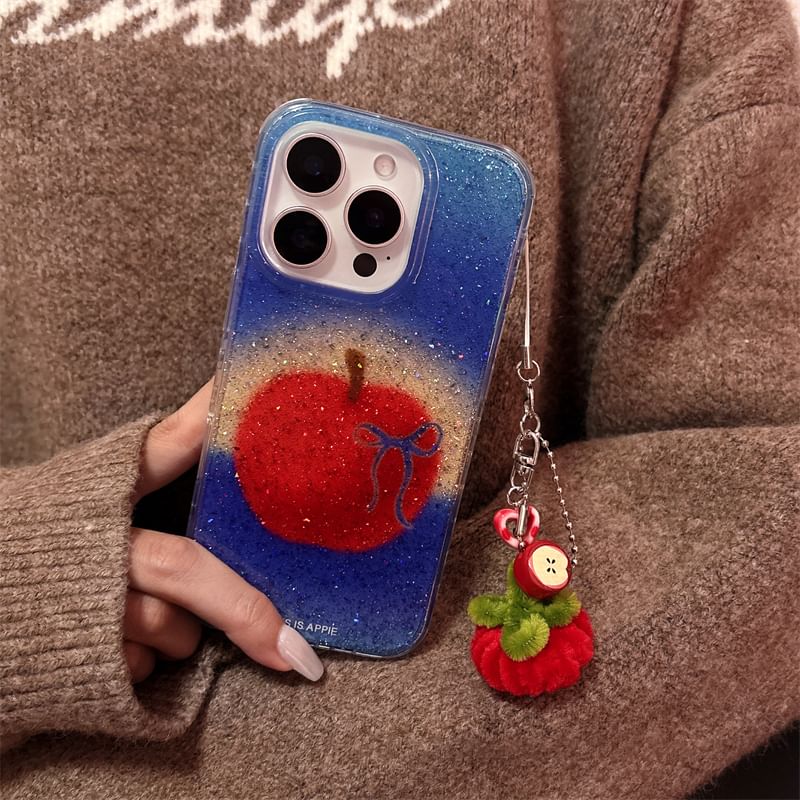 / Apple Set Case Phone Charm