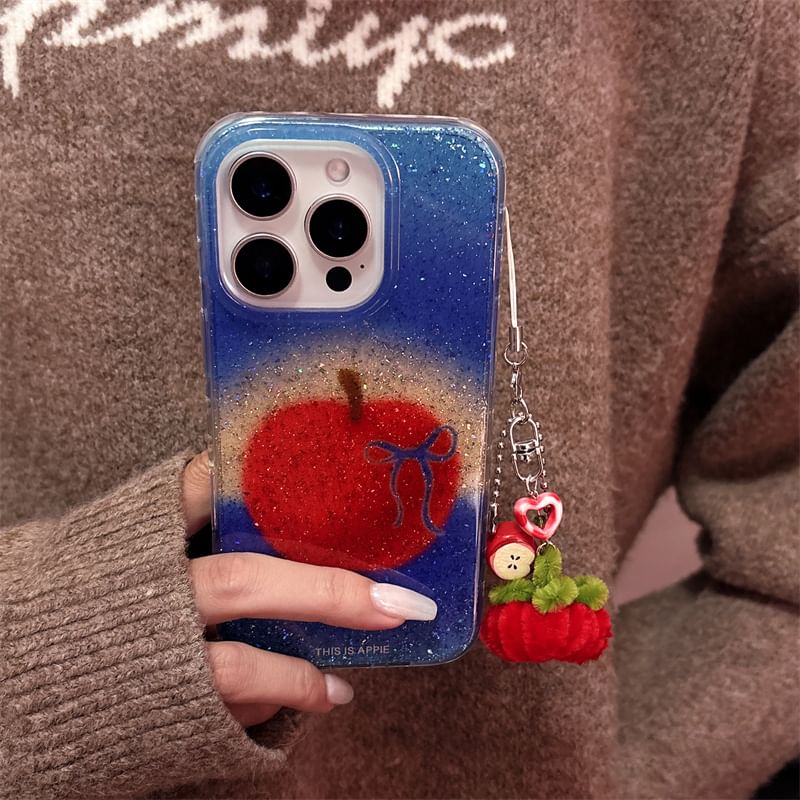 / Apple Set Case Phone Charm
