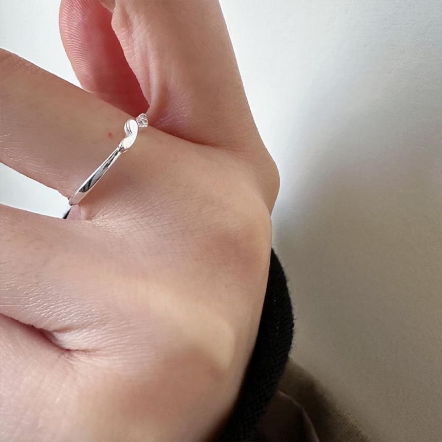 925 Silver Sterling Heart Ring