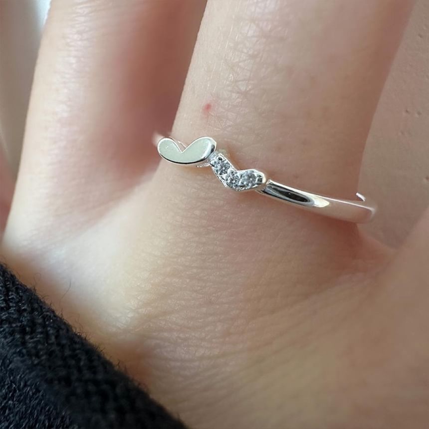 925 Silver Sterling Heart Ring