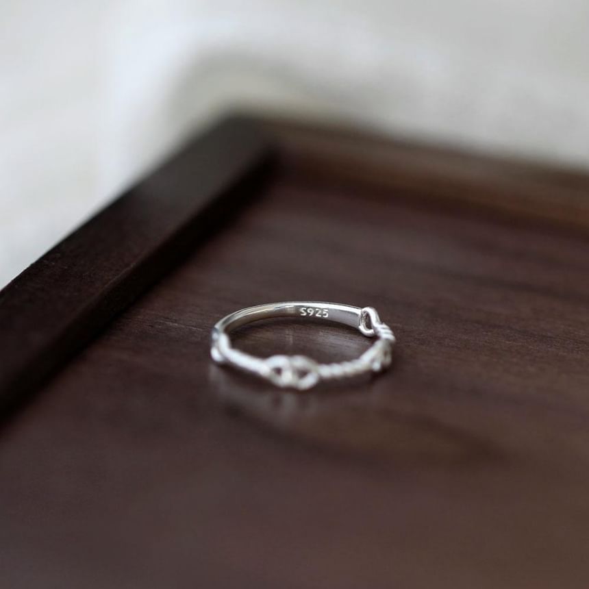 Twist Silver 925 Sterling Ring