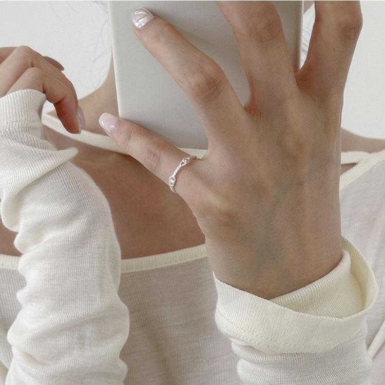 Twist Silver 925 Sterling Ring