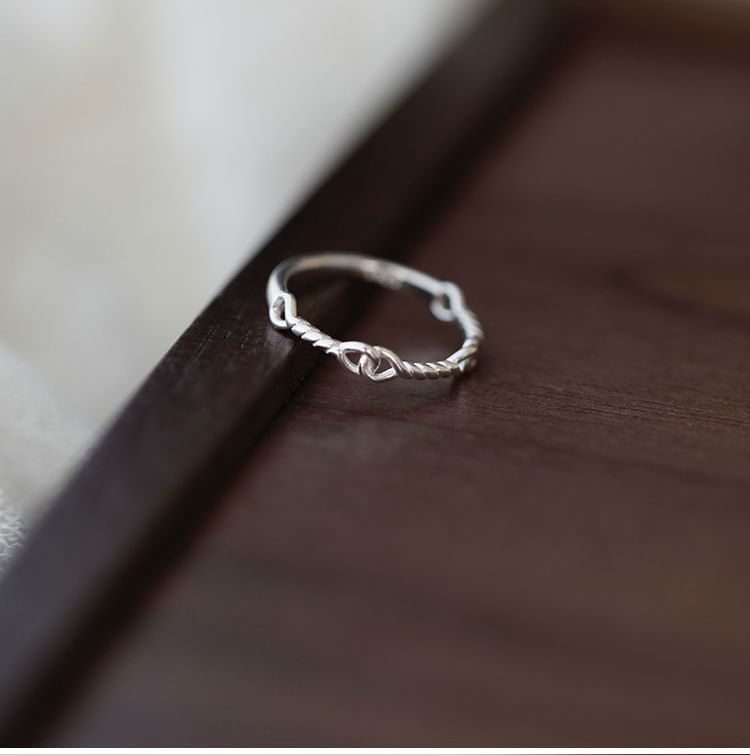 Twist Silver 925 Sterling Ring