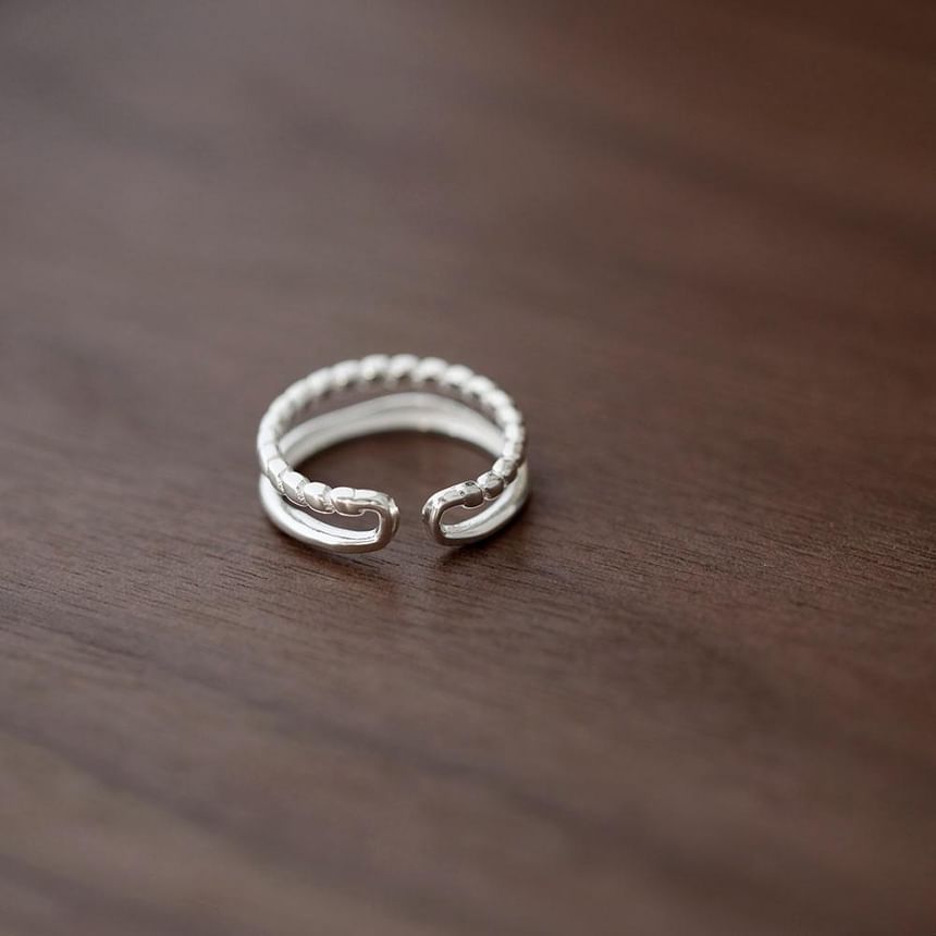 Ring Metal Silver Sterling Open 925