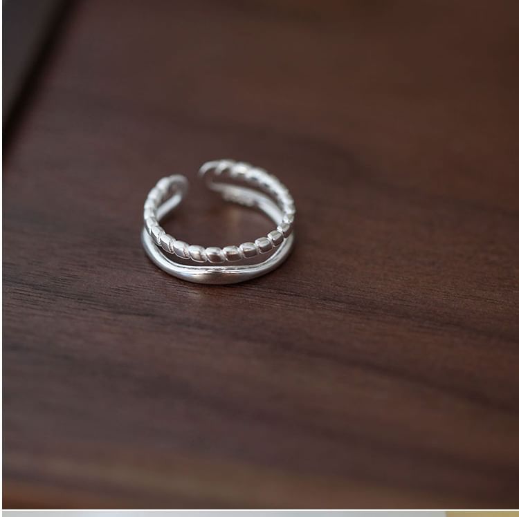 Ring Metal Silver Sterling Open 925