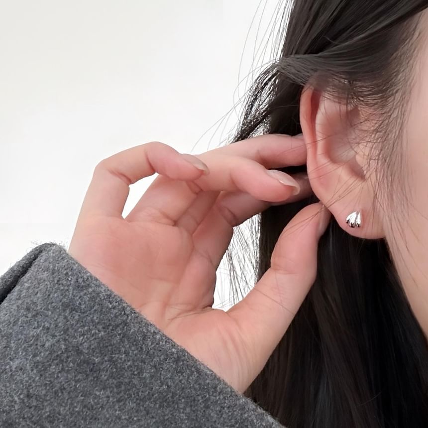 Silver Sterling Stud 925 Earring Shell