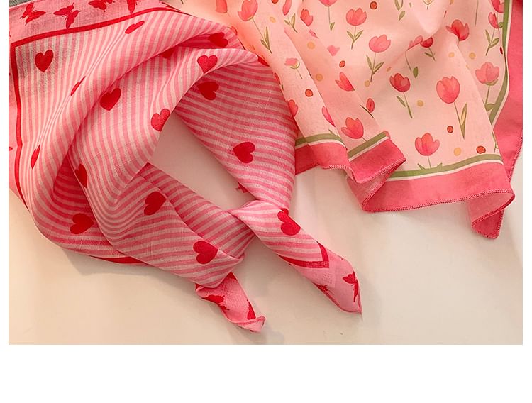 (Various Print Cotton Linen Designs) Scarf Head