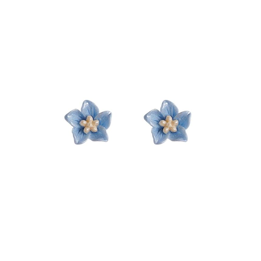/ Clip Earring Flower On Stud