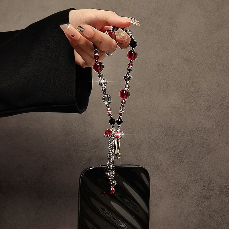 Strap Crystal Bow Faux Phone