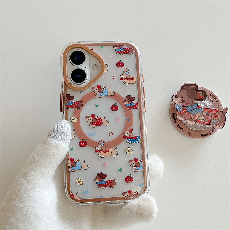 (Compatible MagSafe) with Magnetic Dog Phone Case