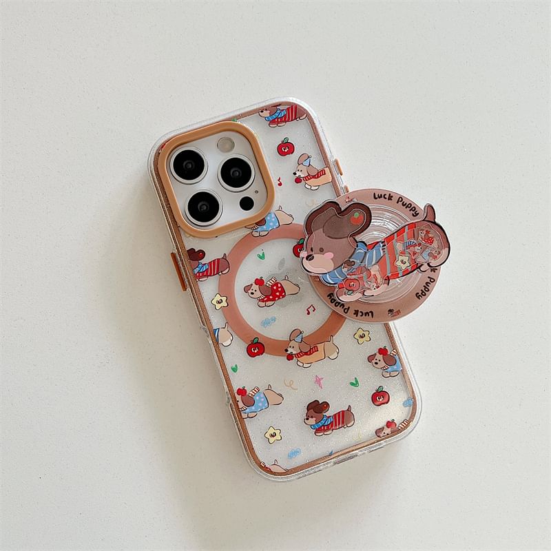 (Compatible MagSafe) with Magnetic Dog Phone Case