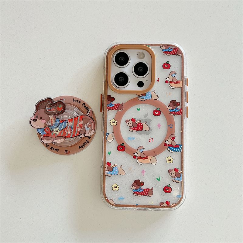 (Compatible MagSafe) with Magnetic Dog Phone Case