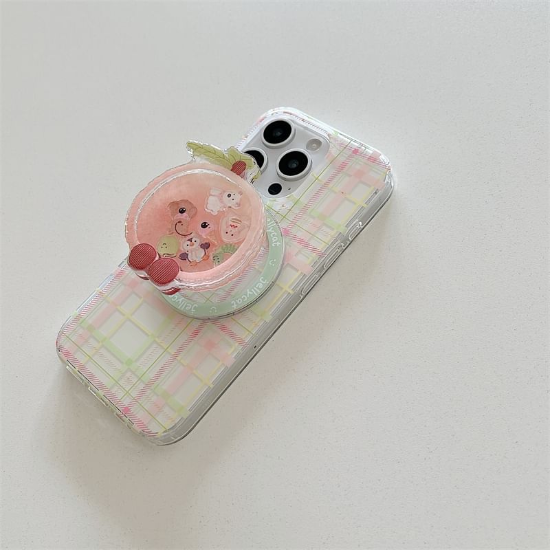 Case Plaid Phone with (Compatible MagSafe) Magnetic