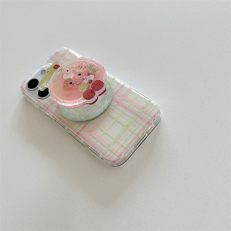 Case Plaid Phone with (Compatible MagSafe) Magnetic