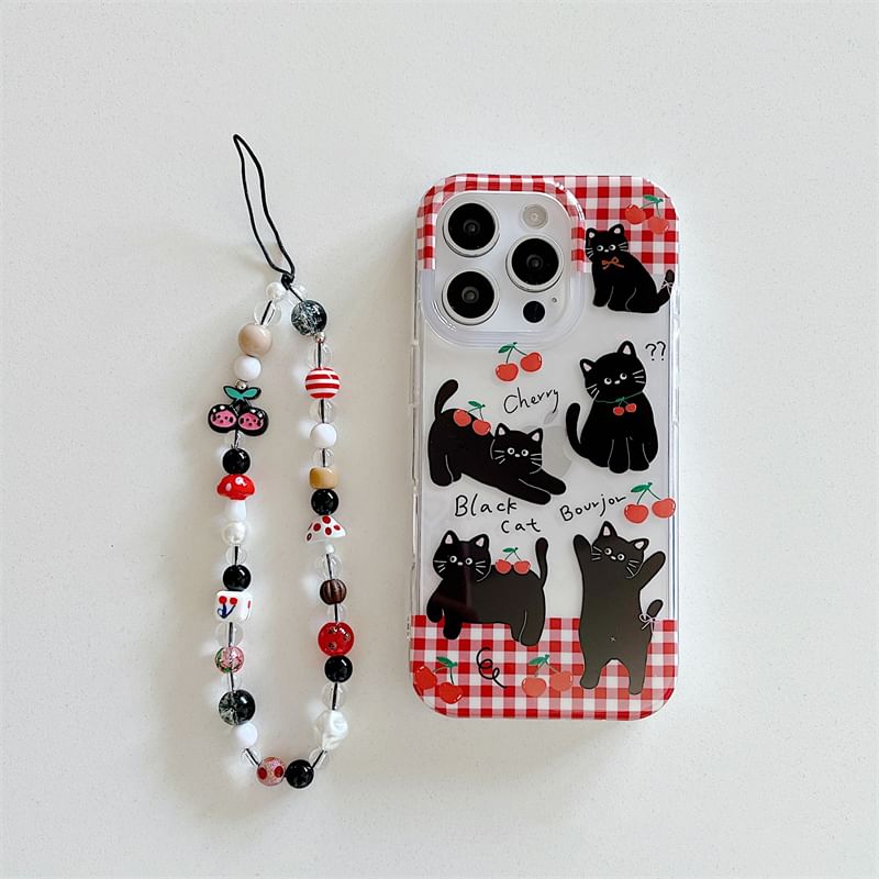 Set / Cat Phone Case Strap