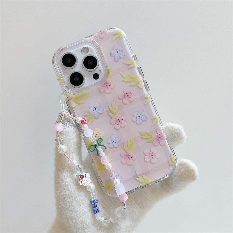 Floral Phone / Strap Case Set