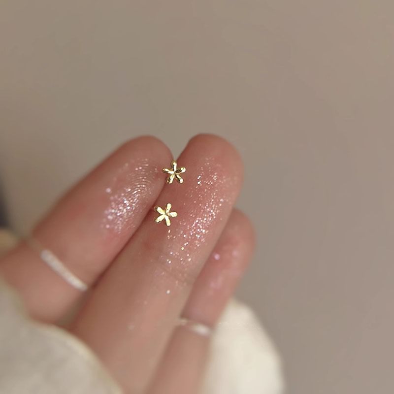 Stud Floral Earring Alloy