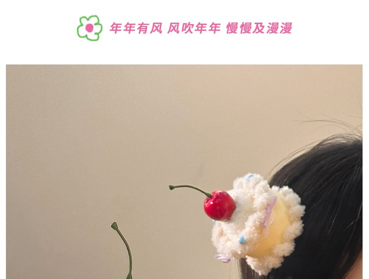 Clip Hair Cherry Cake