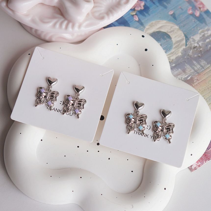 Earring / Clip-On Drop Butterfly