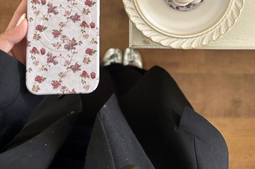 Floral MagSafe) Magnetic Phone (Compatible with Case
