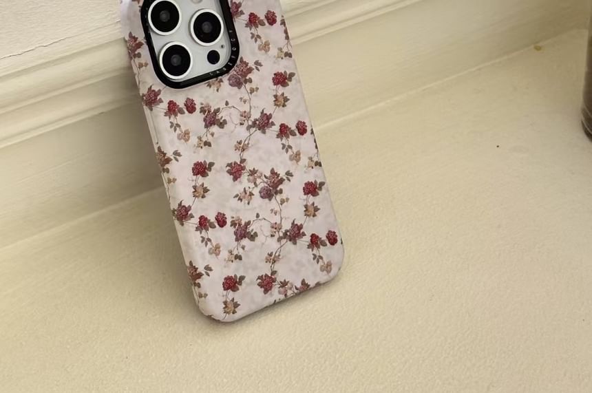Floral MagSafe) Magnetic Phone (Compatible with Case
