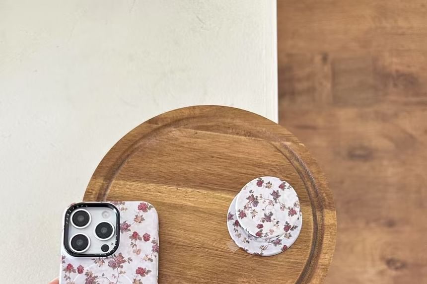 Floral MagSafe) Magnetic Phone (Compatible with Case