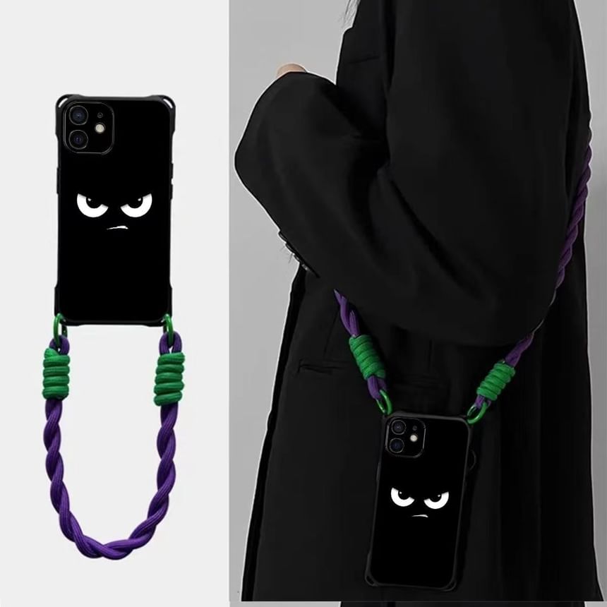 Lanyard Phone Cartoon / Case Eye Set Strap