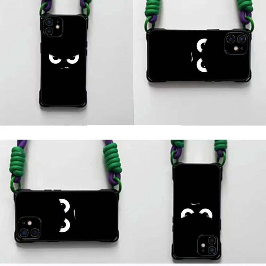 Lanyard Phone Cartoon / Case Eye Set Strap