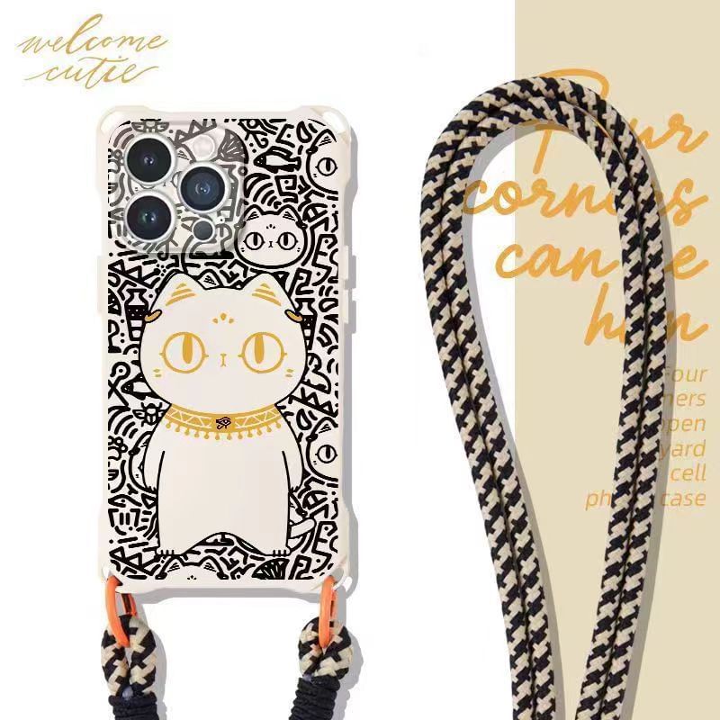 Strap Cat Lanyard Set Phone / Case