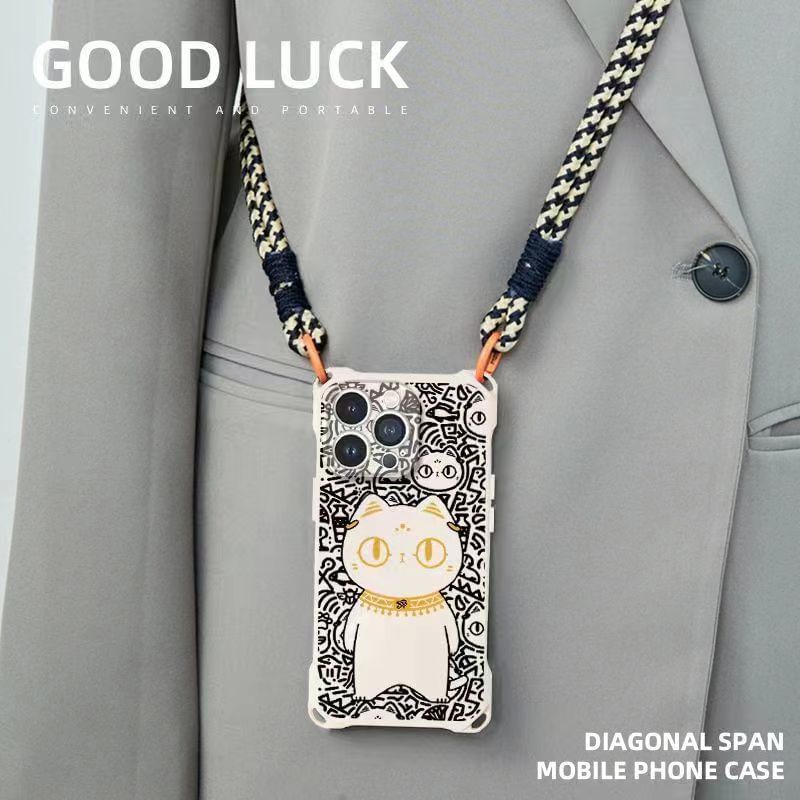 Strap Cat Lanyard Set Phone / Case