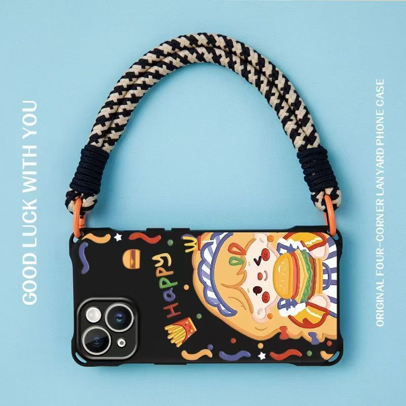 Case Girl Set Phone / Burger Strap Lanyard