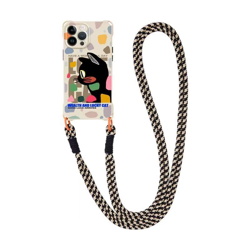 Case Phone / Strap Lanyard Set Cat