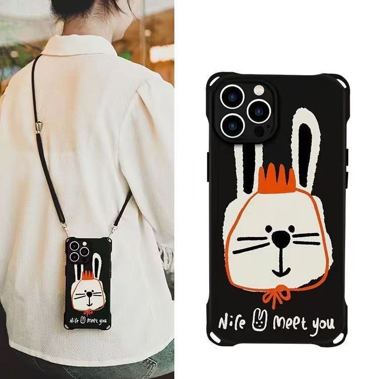 Lanyard Rabbit Phone / Case Set