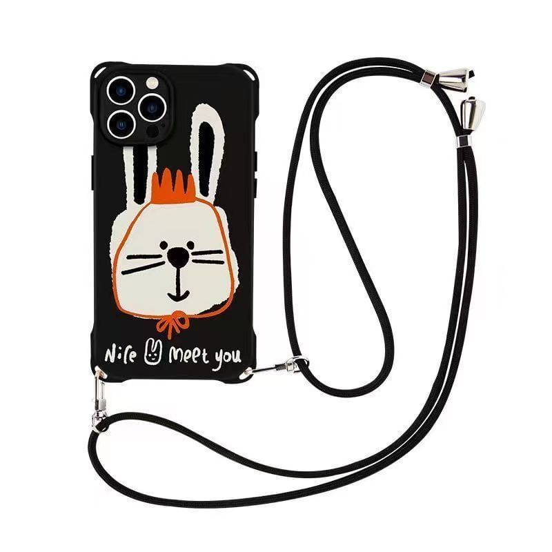 Lanyard Rabbit Phone / Case Set
