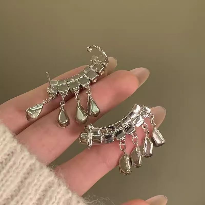 CZ Earring Rhinestone Climber