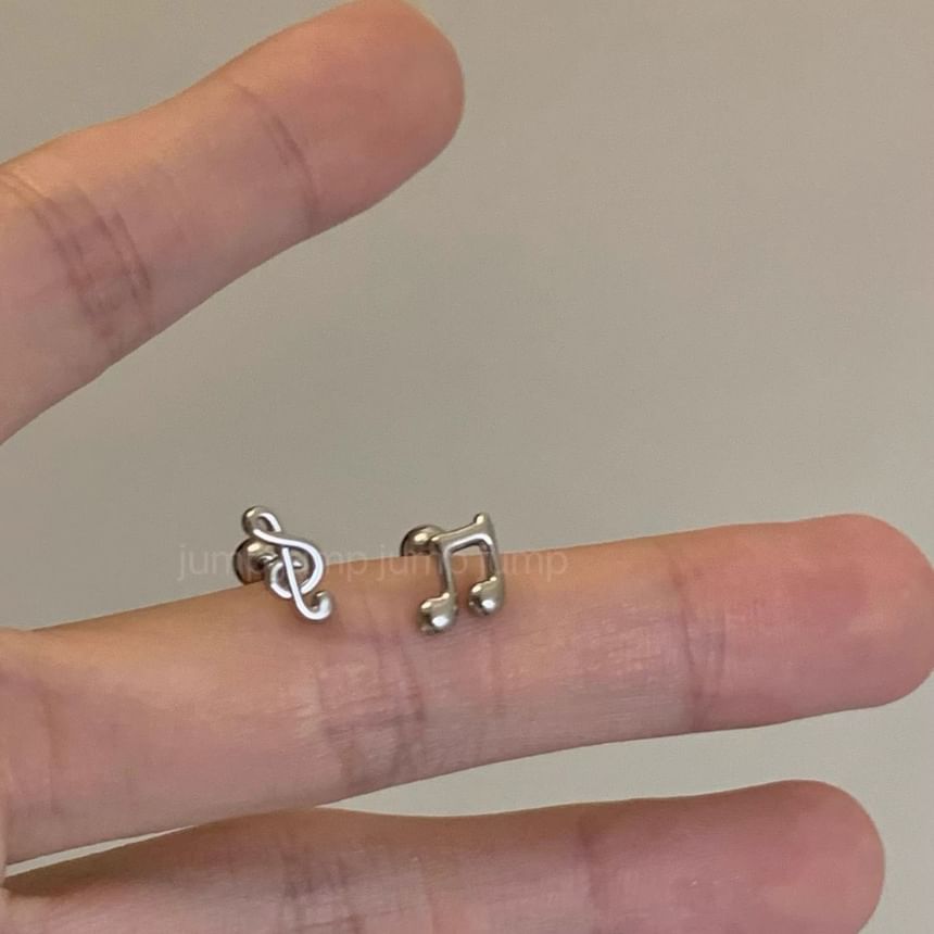 Music Earring Stud Note