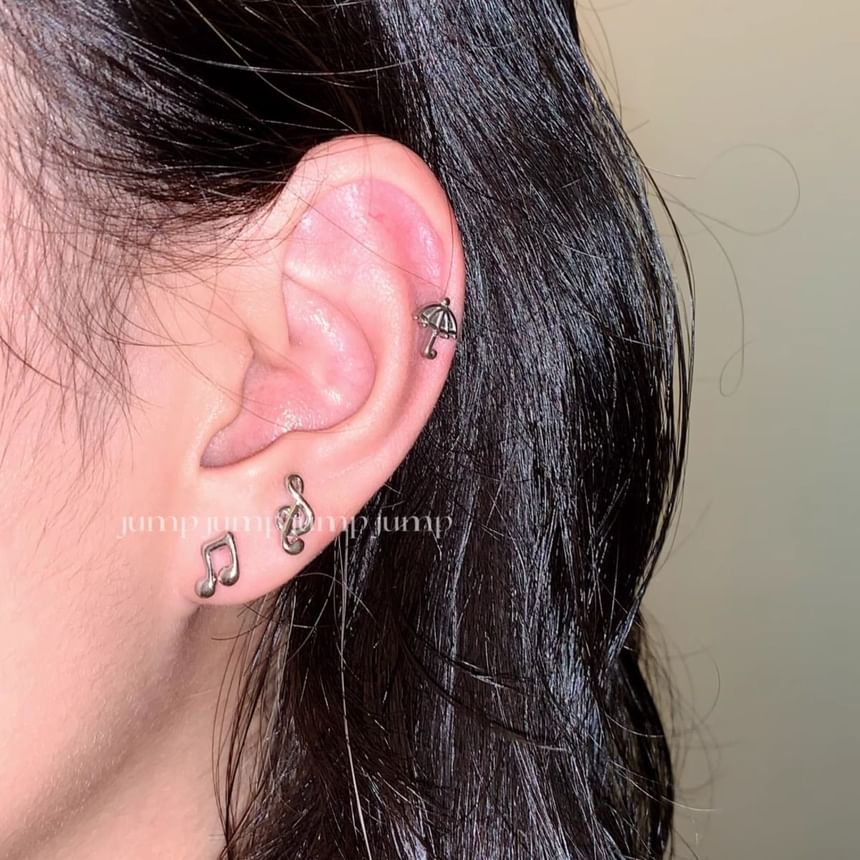 Music Earring Stud Note