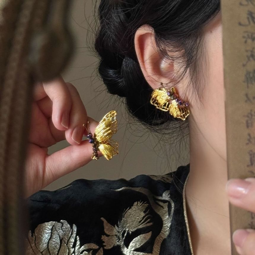 Butterfly Drop Earring