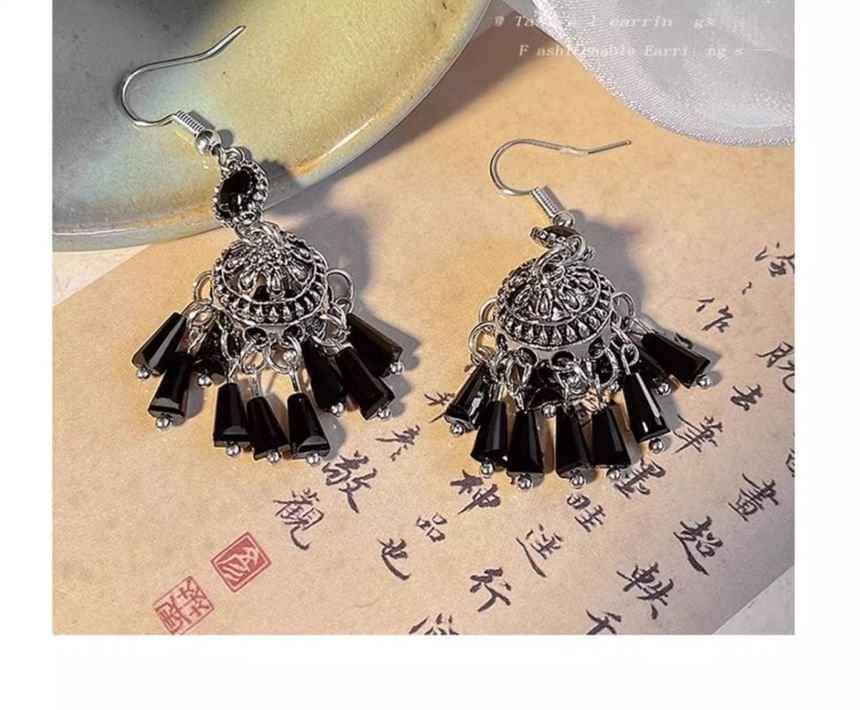 Gemstone Dangle Earring Beaded