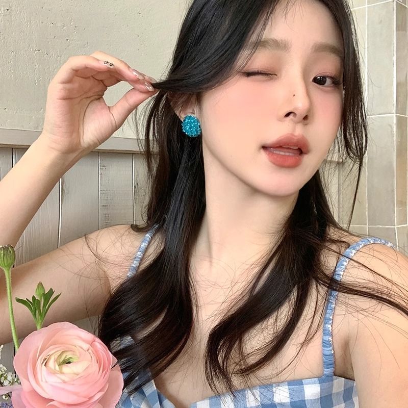 Alloy Earring Stud Rhinestone