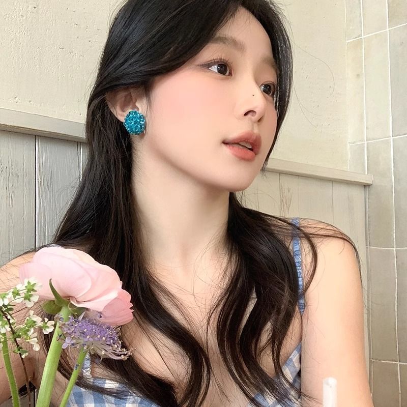 Alloy Earring Stud Rhinestone