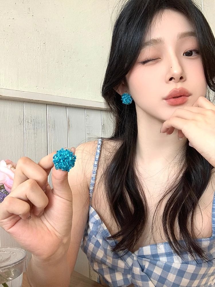 Alloy Earring Stud Rhinestone